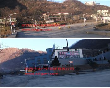8米雙臂市電路燈-陜西省商洛市廠區(qū)內部景觀燈
